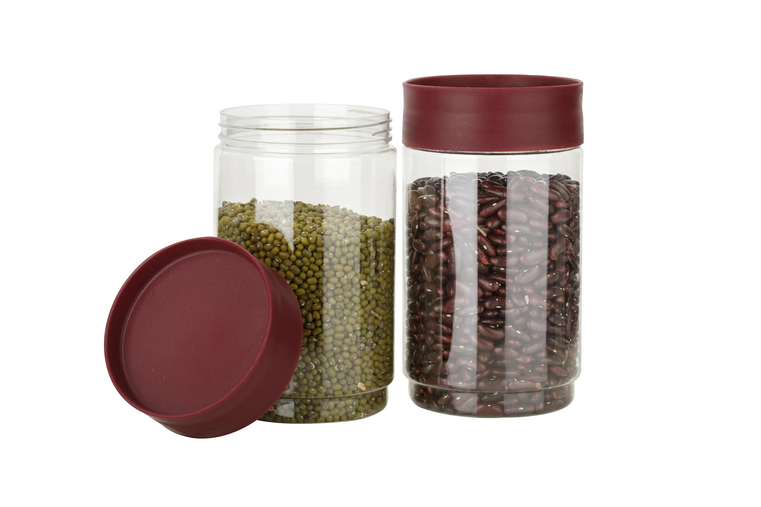 See full amazon price history chart for Clazkit Eazystack plastic Storage Jar With Air Tight Lid | For Storage of Food, Pulses, Spice, Cereals, Cookies, Dry Food | 1500ml | Set of 2, Red Clazkit Eazystack plastic Storage Jar With Air Tight Lid | For Storage of Food, Pulses, Spice, Cereals, Cookies, Dry Food | 1500ml | Set of 2, Red (B0D9YGY68T) Amazon Price History, Amazon Price Tracker