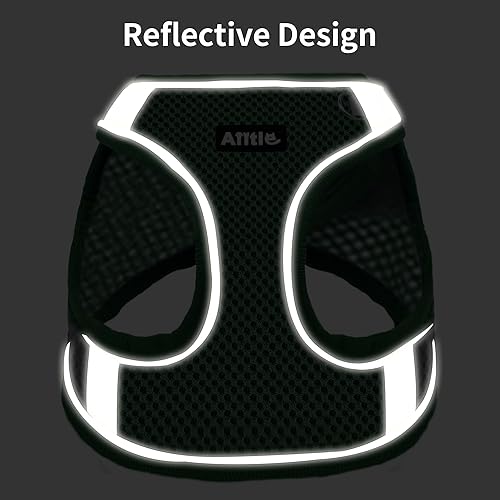 Miniatura 105 de AIITLE Arnés Escalonado para Perro y Juego de Correa - Chaleco Arnés a Prueba de Escape Sin Tirones con Malla Suave y Bandas Reflectantes, Arneses