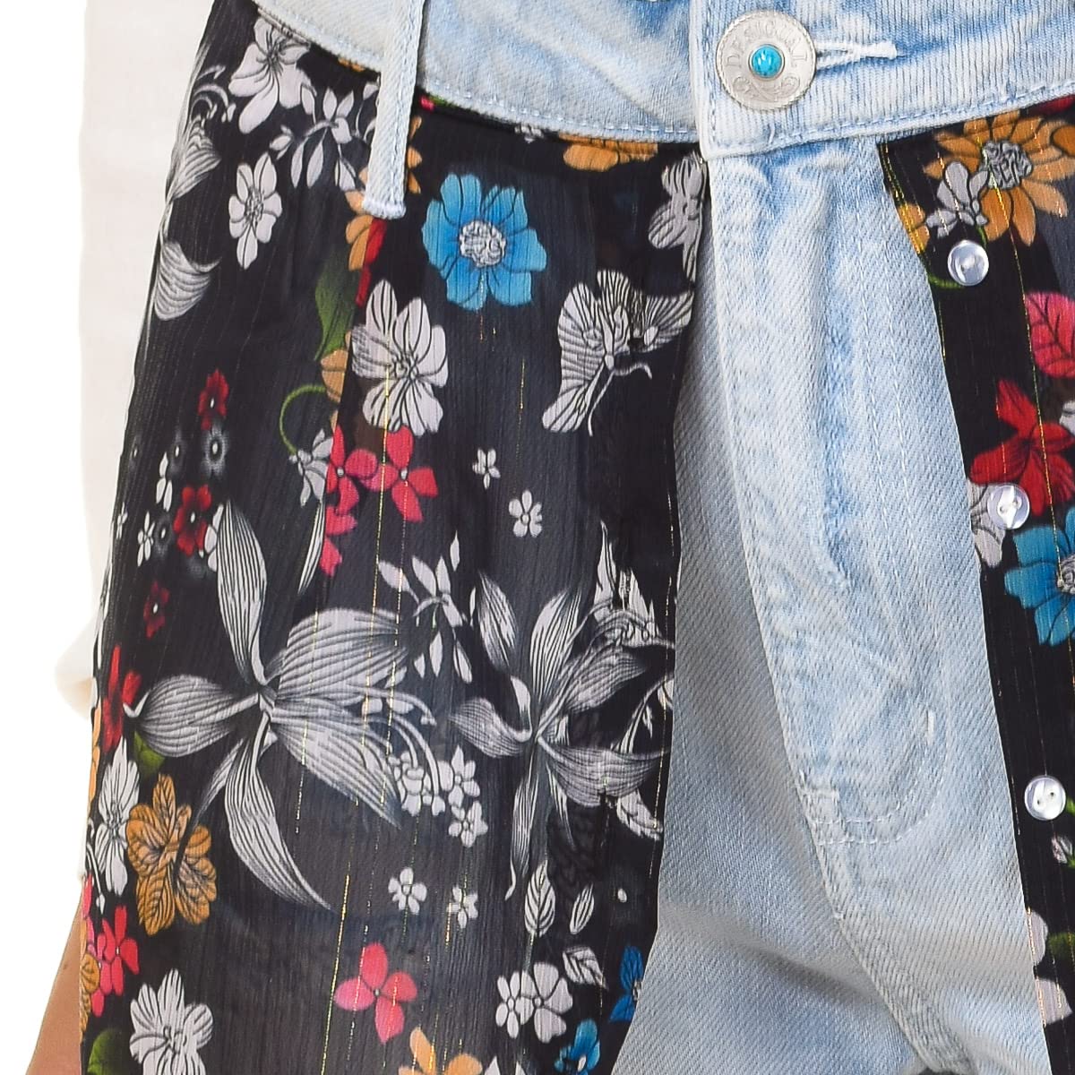 Desigual DENIM_PLATEA - Nieformalne szorty damski