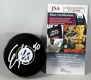 Erik Kallgren Signed Maple Leafs Puck Toronto w/JSA COA