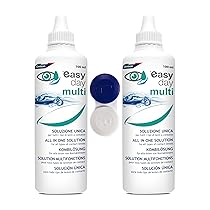 Easy Day Multi Soluzione Unica per Lenti a contatto – Duopack 2×100 ml + Portalenti incluso
