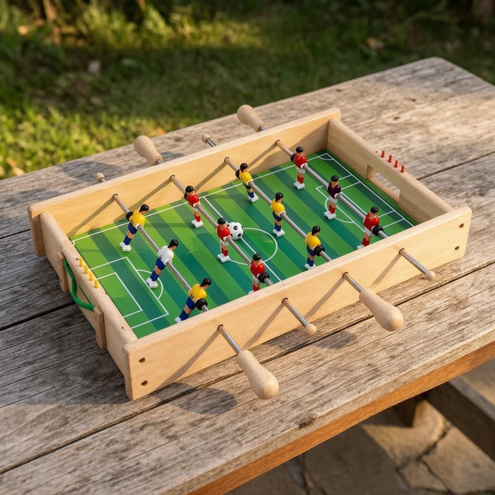 Calcio da Tavolo Robusto | Resistente, Palline, Antiscivolo, Gioco, per Casa, Bambini, Famiglie
