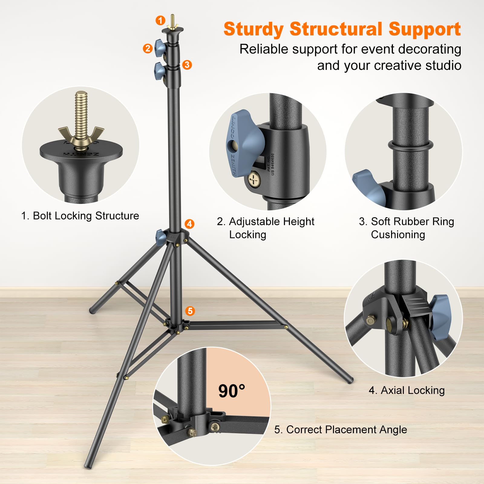 Amazon | LINCO Lincostore Zenith ポータブルT字型背景幕スタンド