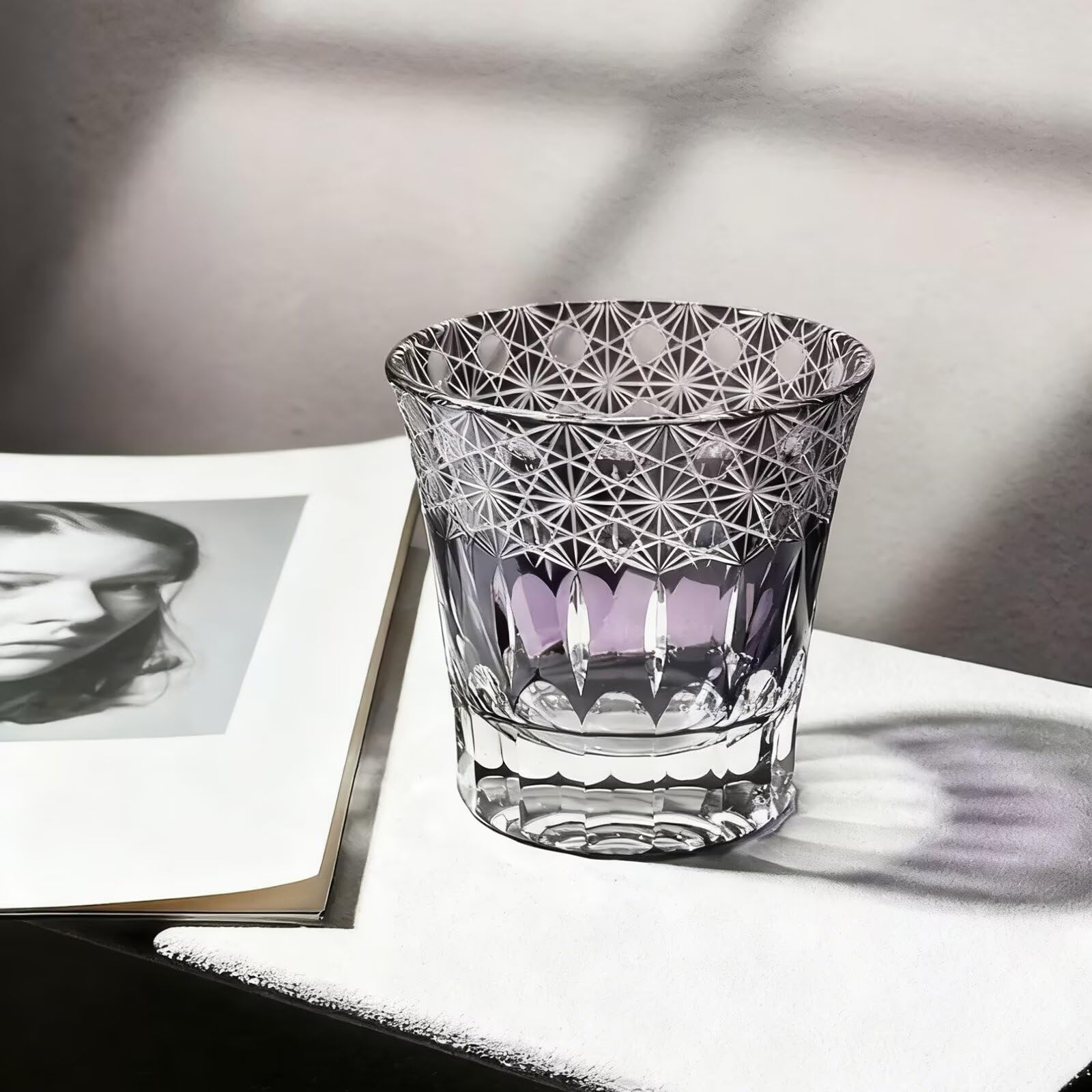 FCOVIRLEN Vaso de whisky de cristal sin plomo