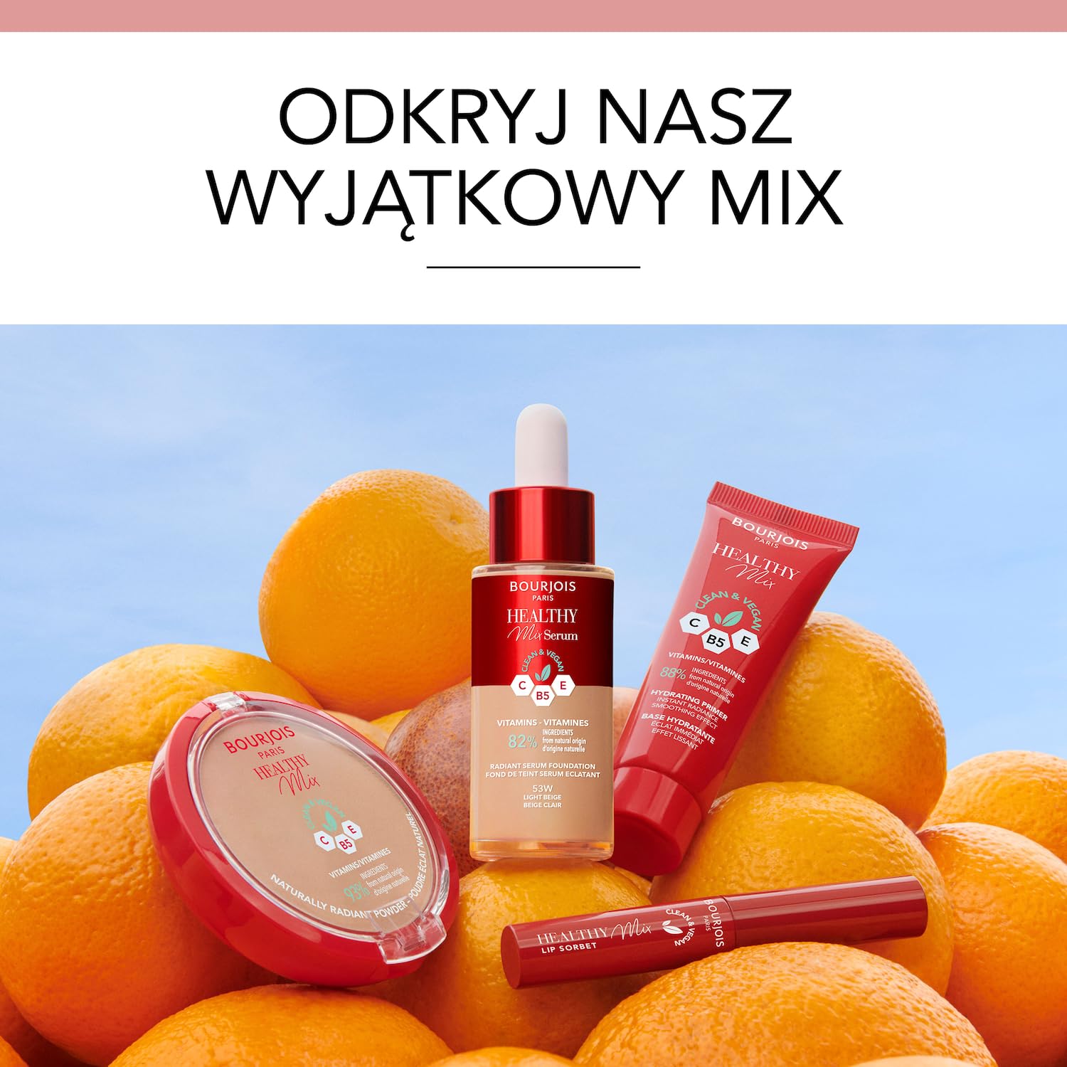 Bourjois Healthy Mix Serum Podkład, 54N - Beige, 30 ml