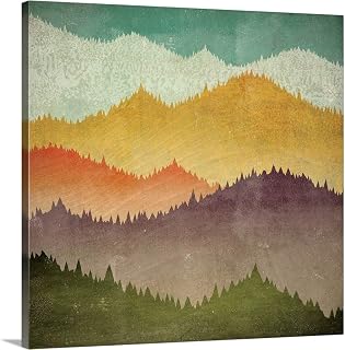 CANVAS ON DEMAND Mountain View Canvas Wall Art Print by Ryan Fowler, Contemporary, Home Decor, Nature Artwork, 10" x10in