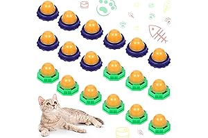 Nuanchu Catnip Lickable Balls: 18 Edible Balls for Feline Delights