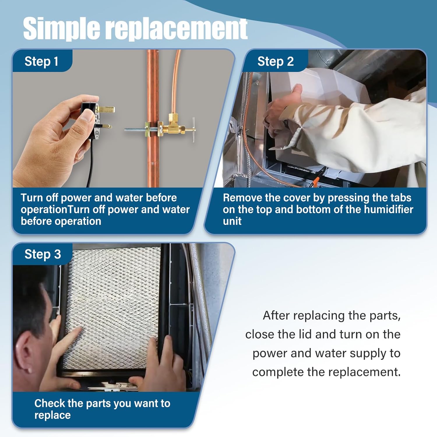 4750 Humidifier Maintenance Kit with No.35 Humidifier Water Pan for April-aire Whole-House Humidifiers Models: 700, 700A, 700M, 700MZ, 700Z, 700KZ, 700MKZ, 760, 760A, 768