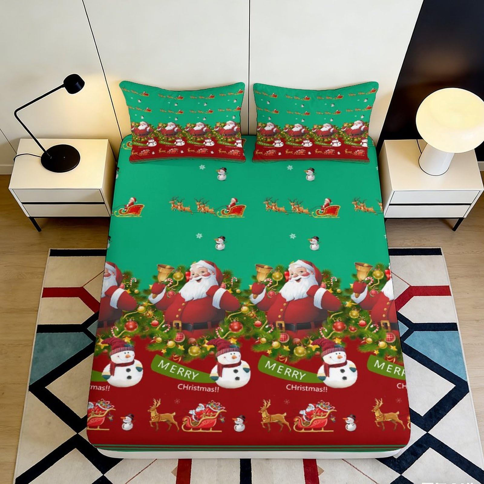 3D Printed Starry Fitted Sheet Microfiber Deep Pocket Bedroom Bedding Zodiac Mattress Fitted Cover Non-Slip Wrap 90x200x25cm