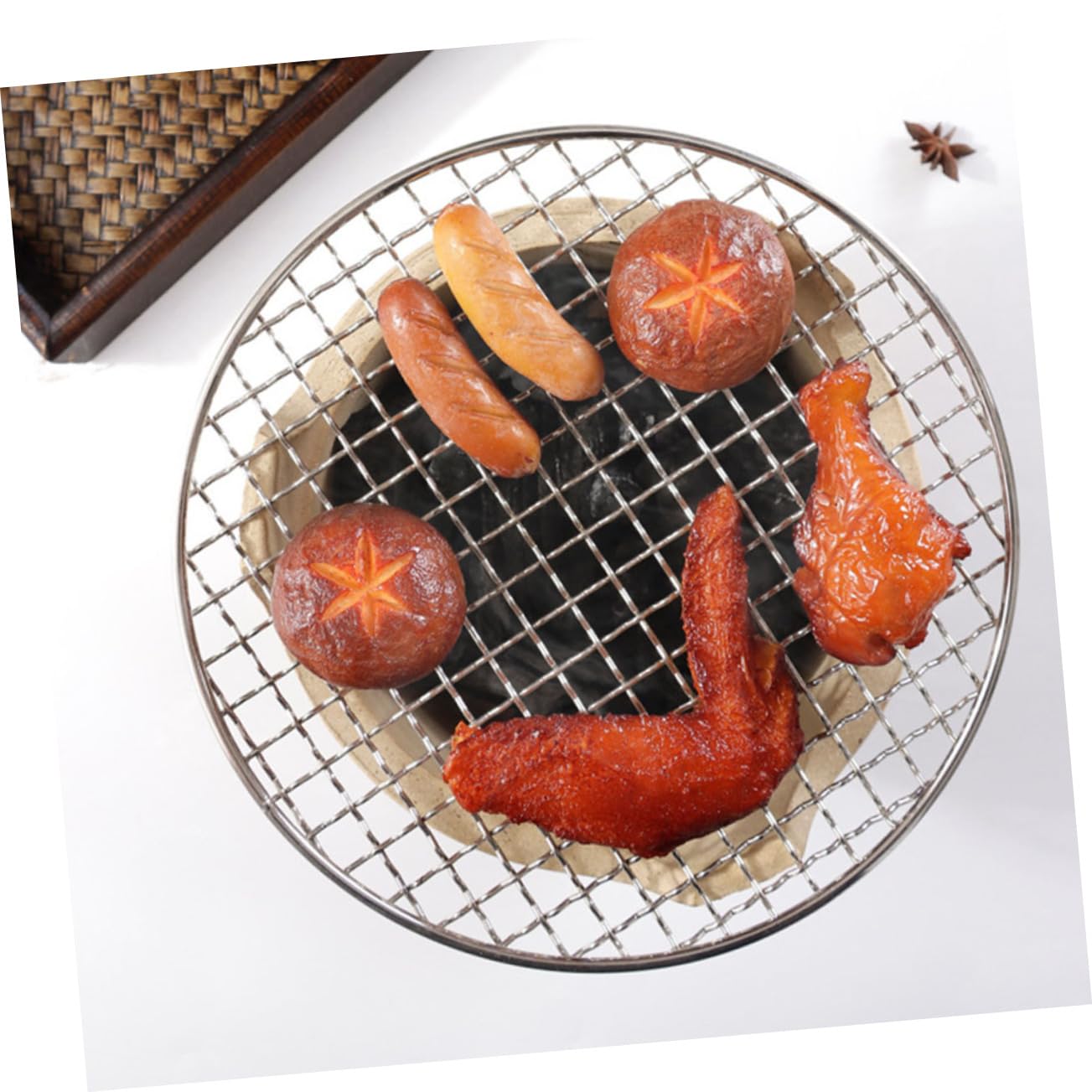 BESPORTBLE 1 Zestaw Grill Węglowy Zewnętrzny Piec Węglowy Grill Piec Zewnętrzny Piec Do Grilla Piec Na Drewno Piec Węglowy Piec Do Grilla Gliniany Piece Węglowe Do Grilla Akcesoria Do Grilla