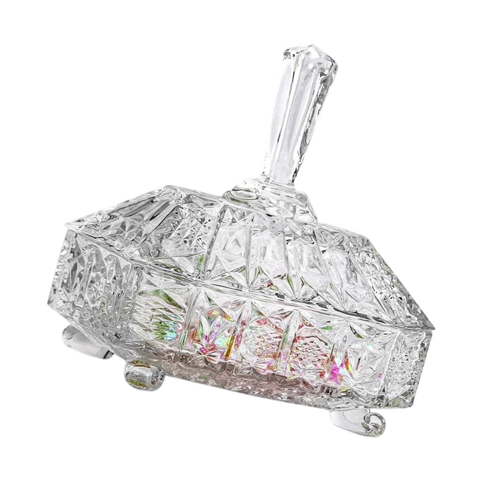 CUNZJIA Thick Clear Glass Candies Jar with Sealed Lid Candies Dispenser Perfect for Storing Nut Tea Coffee and Kitchen Decors