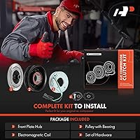 Vista 2 de A-Premium Kit de embrague de compresor de aire acondicionado compatible con Ford Edge 2019-2022 2.7L y Lincoln Nautilus 2019-2022 2.7L