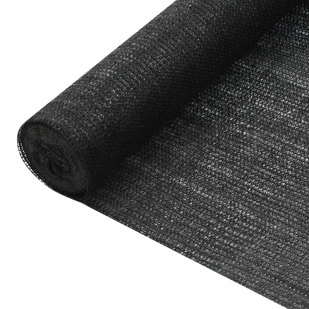 Rete Frangivista in HDPE, Giardino e Balcone, Nera, 3.6 x 25 m