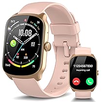 Smartwatch Uomo Donna, Schermo Curvo HD da 1,95” Orologio Smartwatch con Effettua, Risposta Chiamate, 112 Sportive Smart Watch con Contapassi, Sonno, Cardiofrequenzimetro, Impermeabile IP68, Rosa