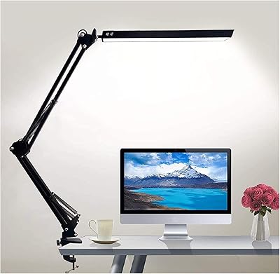 Lampada Da Scrivania SKYLEO LED - Luci Regolabile Con Morsetto, 3 Modalità E 10 Livelli Luminosità - Foto 2