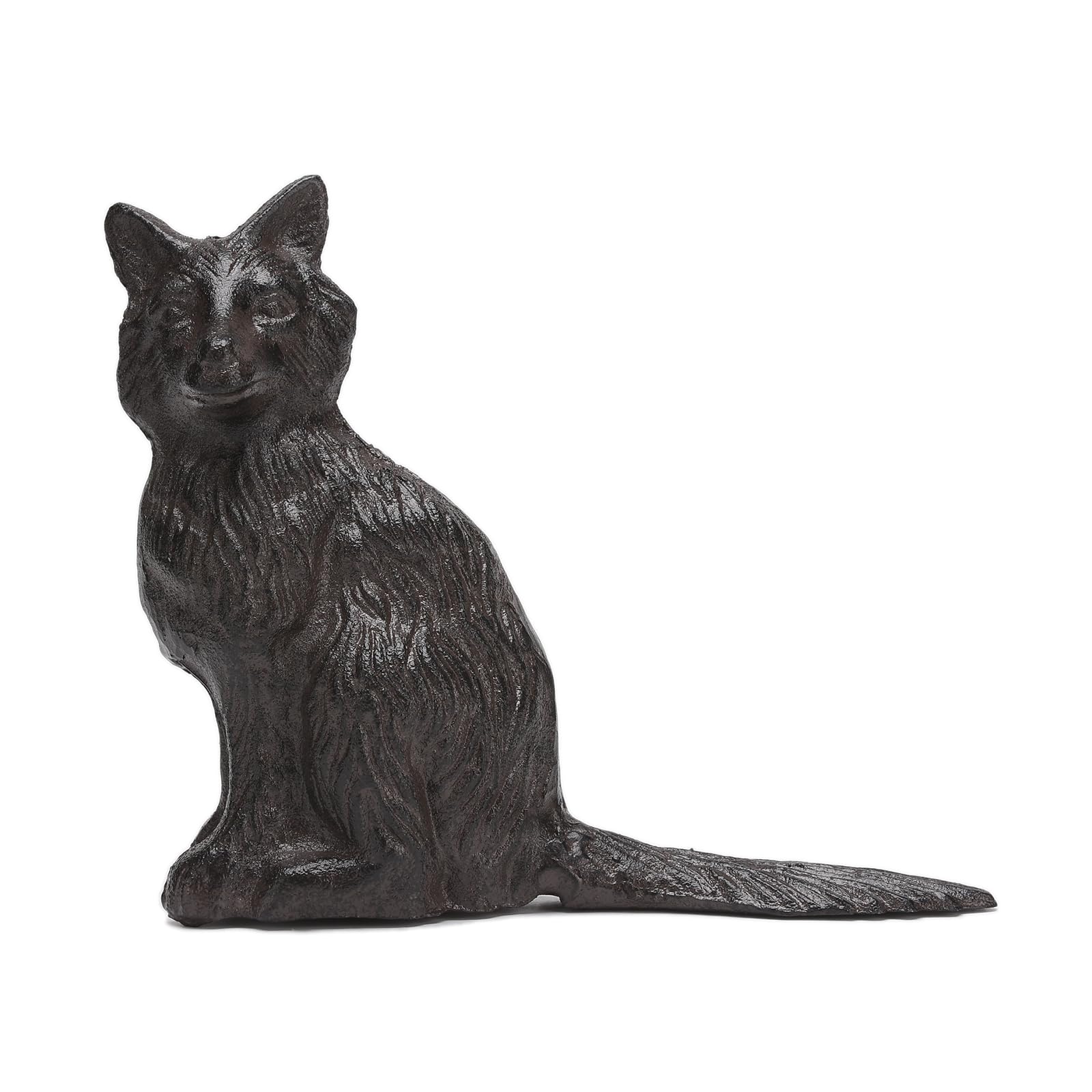 BRASSTAR TQGJPT515 - Tope de puerta de hierro fundido con forma de zorro, resistente, soporte para ventana, hogar, oficina, tienda, granja, mansión, decoración, herramienta de utilidad