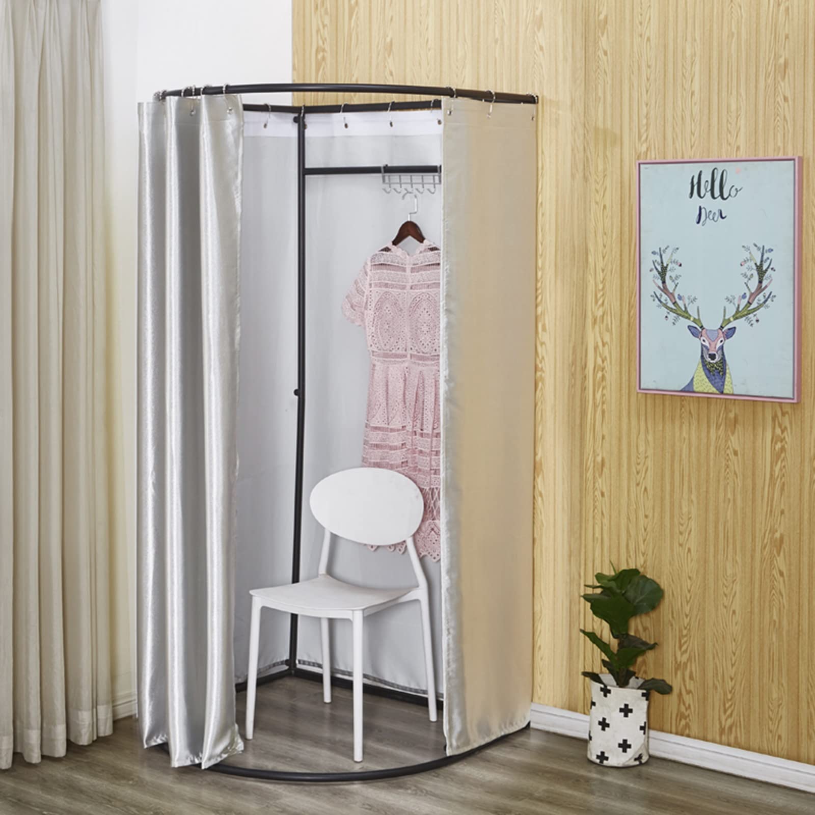 Vestiaire en U cabine d'essayage pour centres commerciaux et défilés de mode