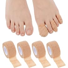 4 Pack Toe Wrap for Broken Toe, Buddy Tape for Broken Toe