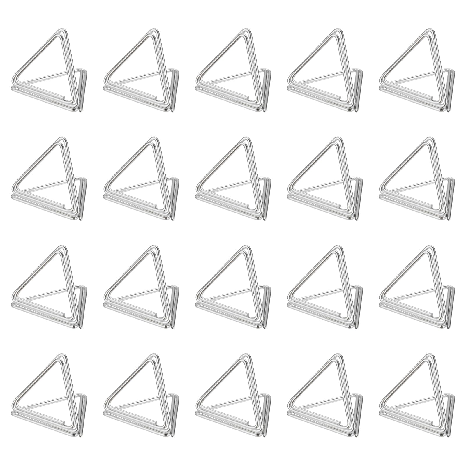 MECCANIXITY Table Number Holders 60pcs Silver Place Card Holder Name Stands Picture Holders for Tables Setting Wedding Display