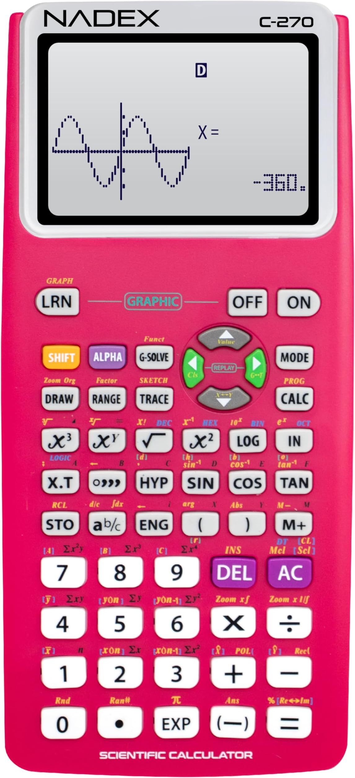 C-270 Scientific Calculator PINK