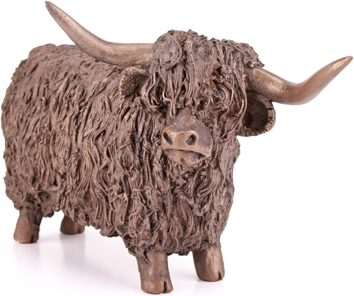 Bronze Sculpture 'Highland Bull Standing' by Victoria Ballan