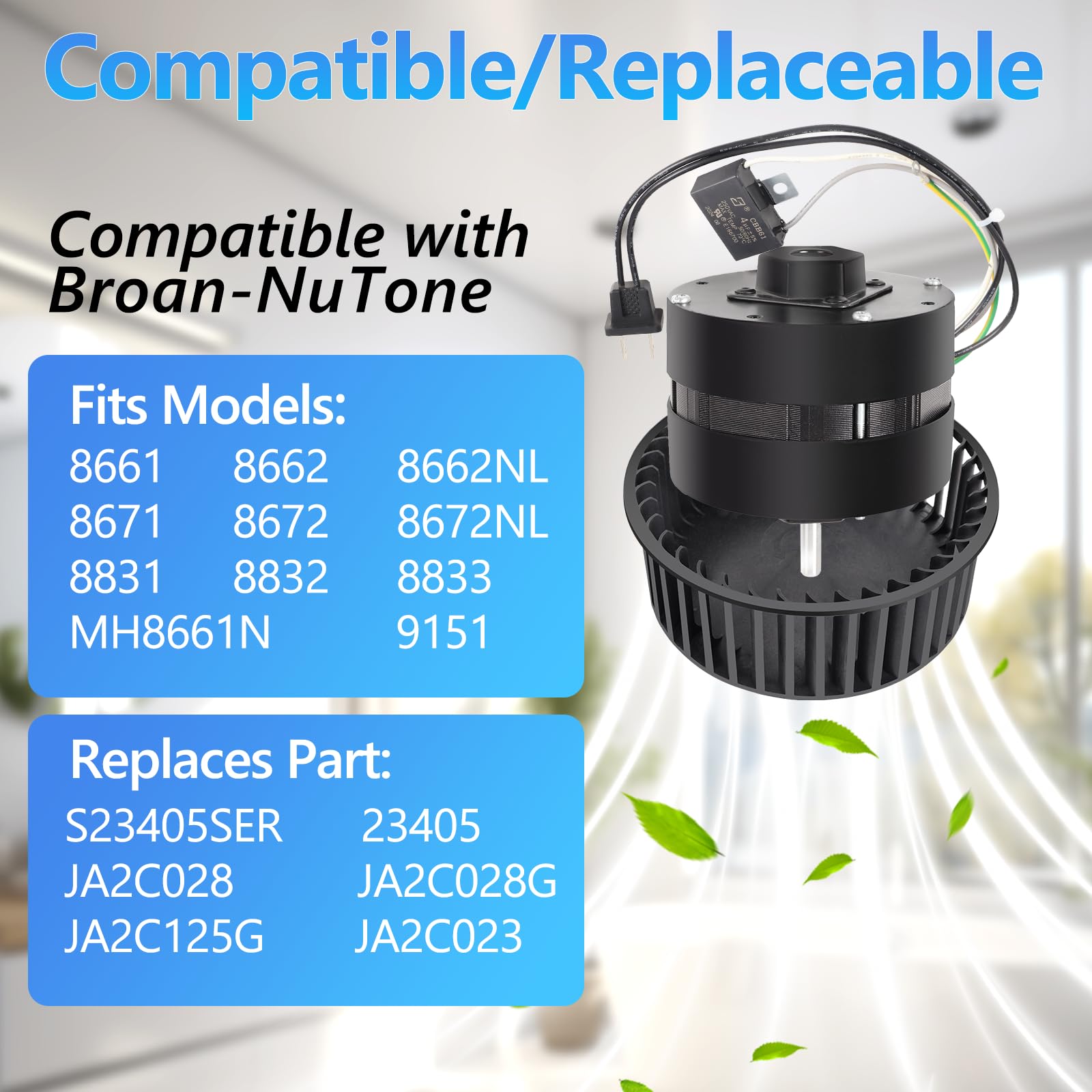 Amazon.com: JA2C028-1 for 8662 Bathroom Exhaust Fan Motor & Blower