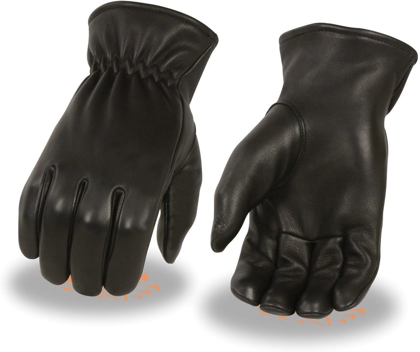 MEN'S THERMAL LINED VERY WARM & SOFT DEER SKIN LEATHER GLOVES WITH CINCH WRIST