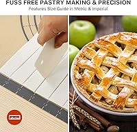 Vista 79 de Tapete de silicona, 28 x 20 pulgadas, extra grande, antiadherente, para hornear, con medición, tapete grueso reutilizable para mostrador de hojas