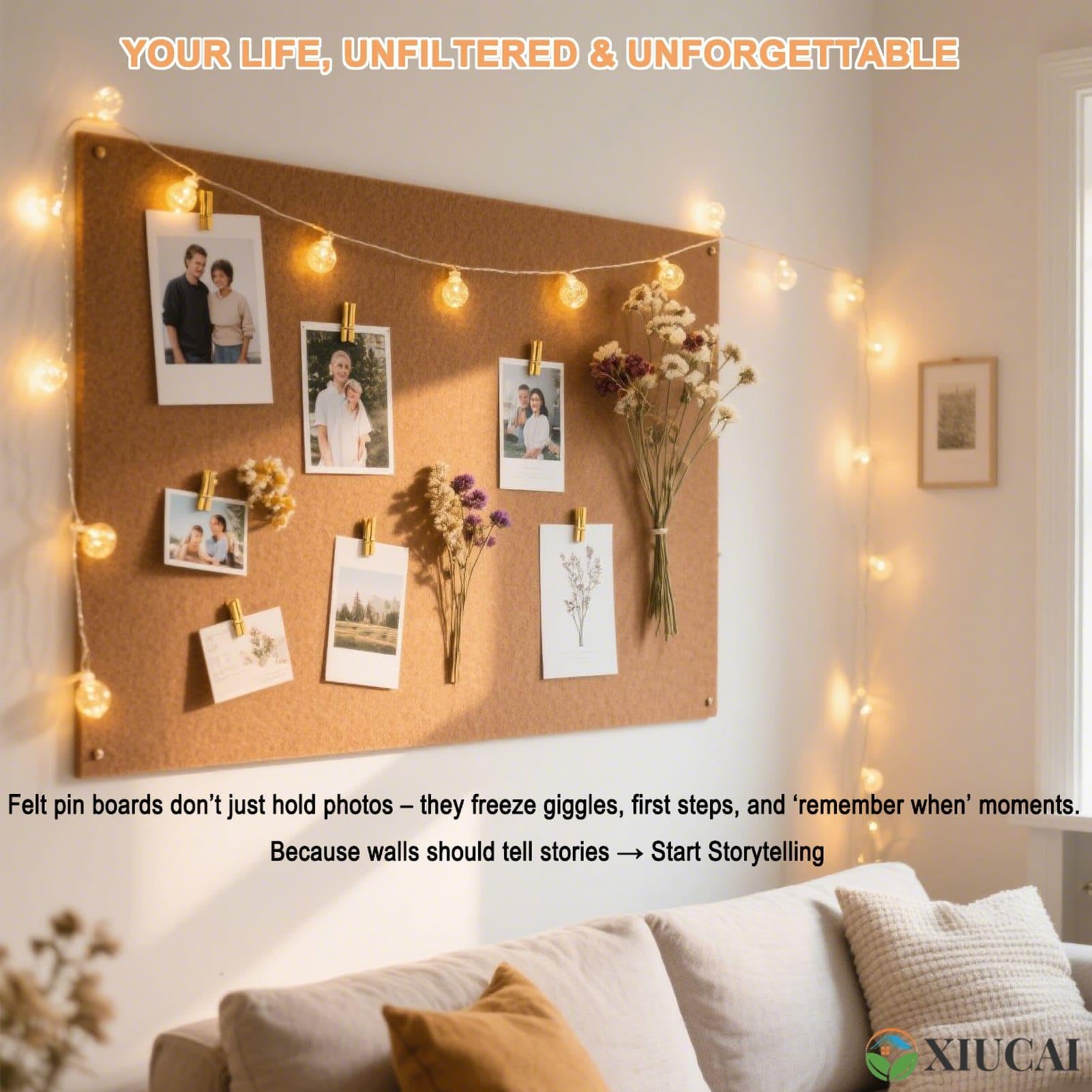 XIUCAI Tableau D'affichage Décoratif Moderne En Feutre Pour Mur