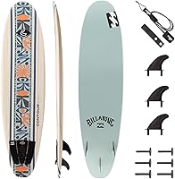 Billabong x Contour Surf 7ft Soft Top Foam Surfboard - Beginner Stable Shortboard for Adults & Kids Up to 200 lbs