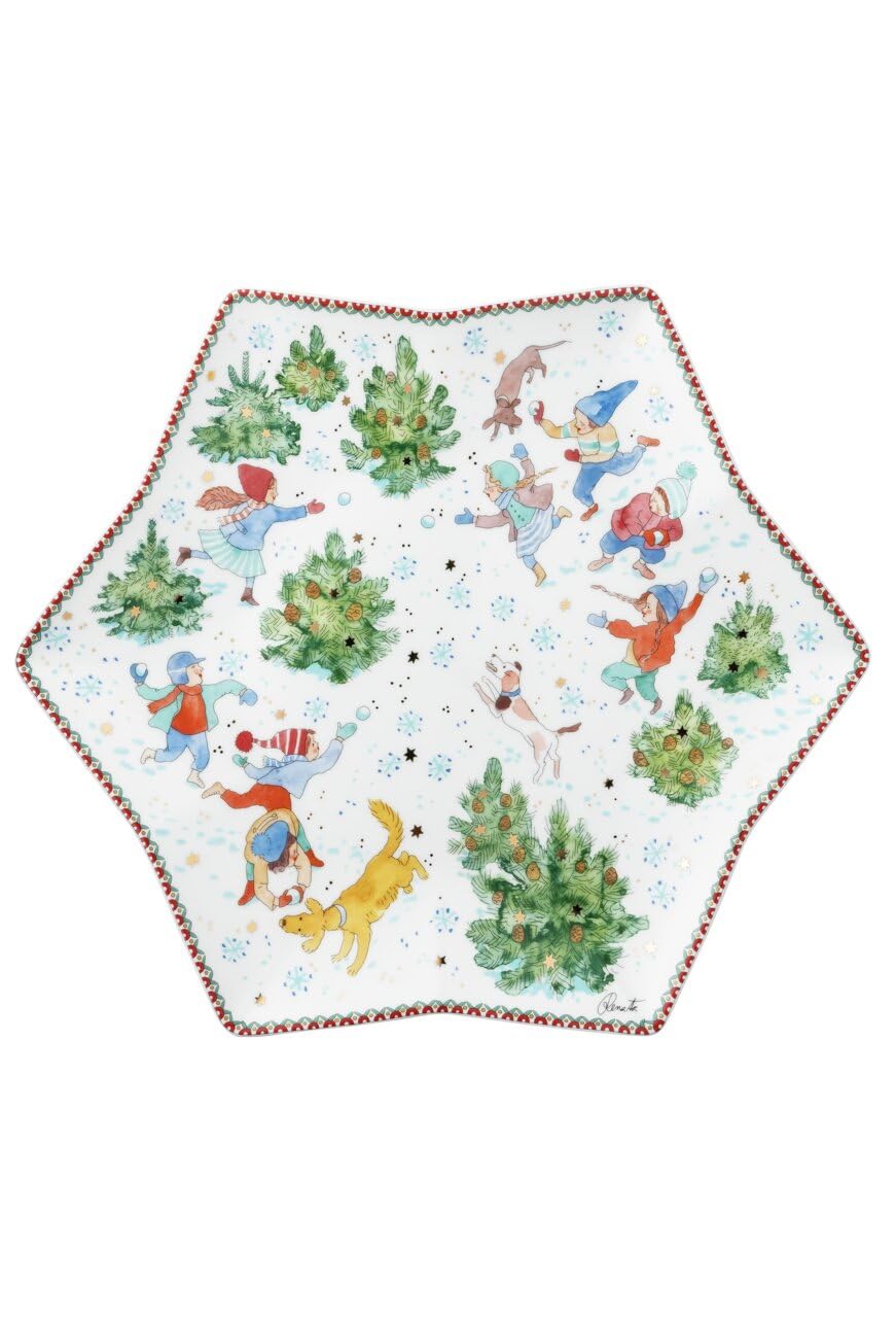 Hutschenreuther Kolekcja kolekcjonerska 2025 Boże Narodzenie miska gwiazd 34 cm-Ø 33,6 cm