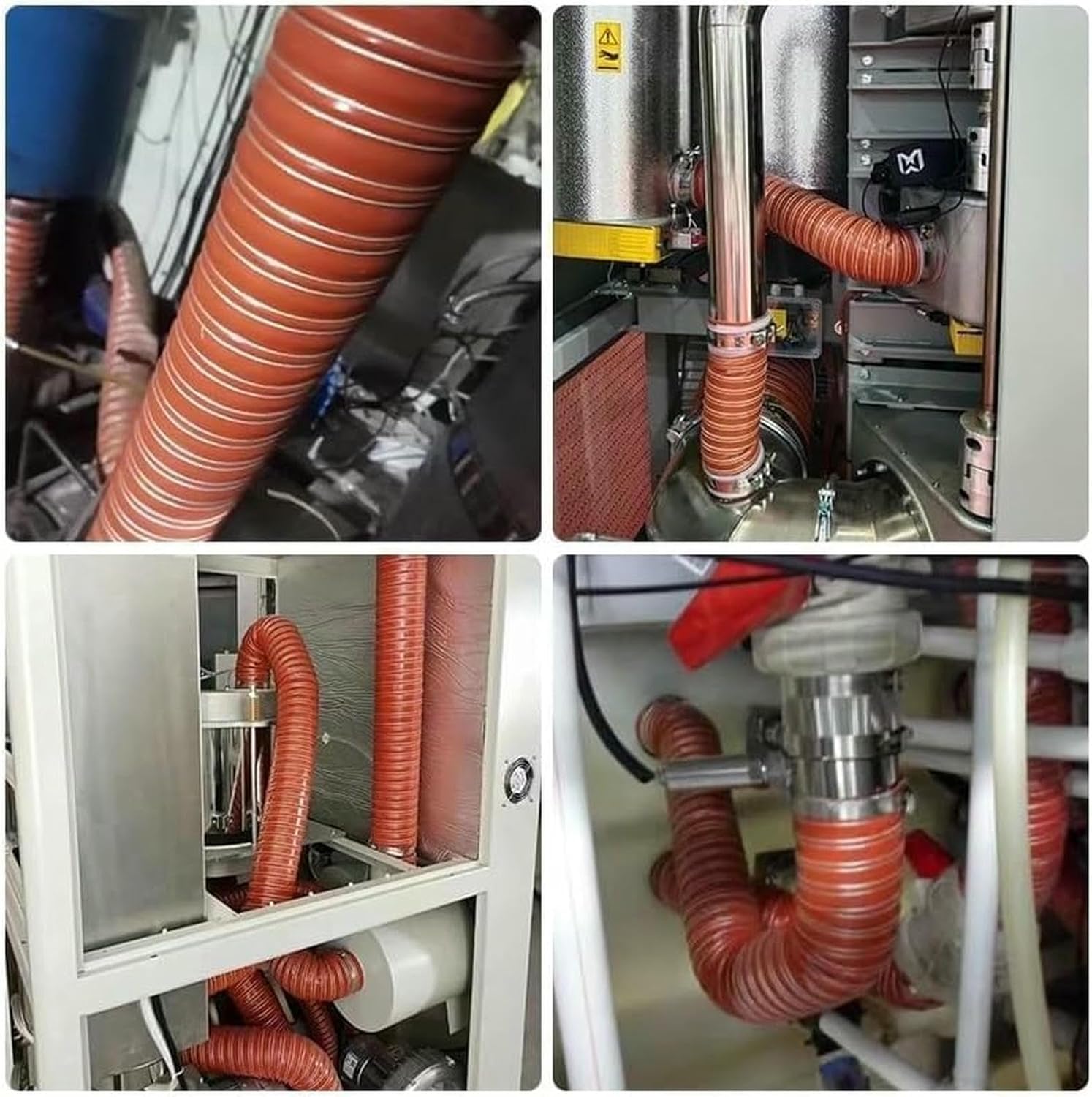 1 2 3 4 5 6 7 8 10 12 Inch Industrial PVC Flexible Duct Hosing For Exhaust Fan, Factories/Residential Constructiottic Exhaust Hose