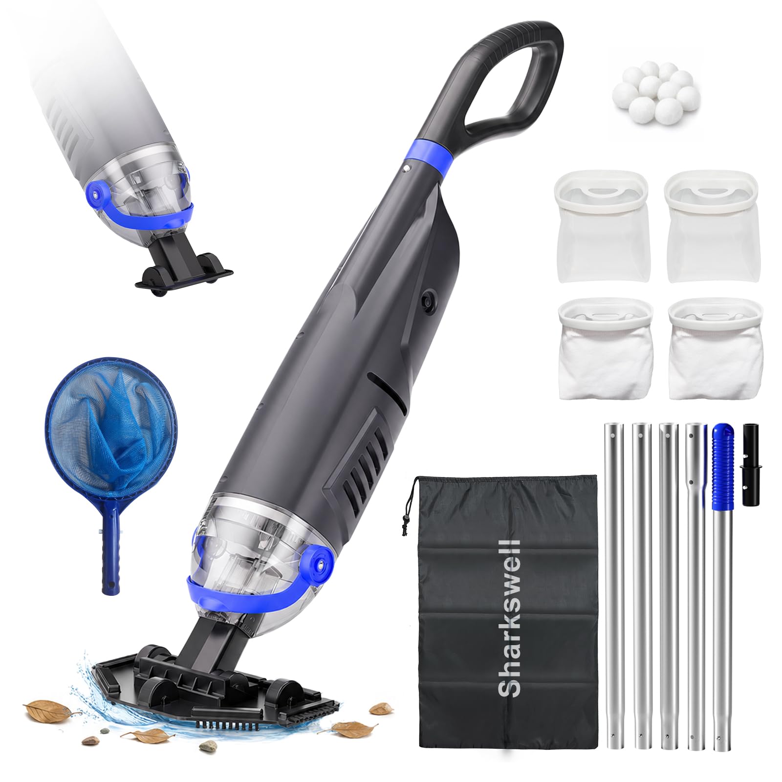 Sharkswell Cordless Pool Vacuum