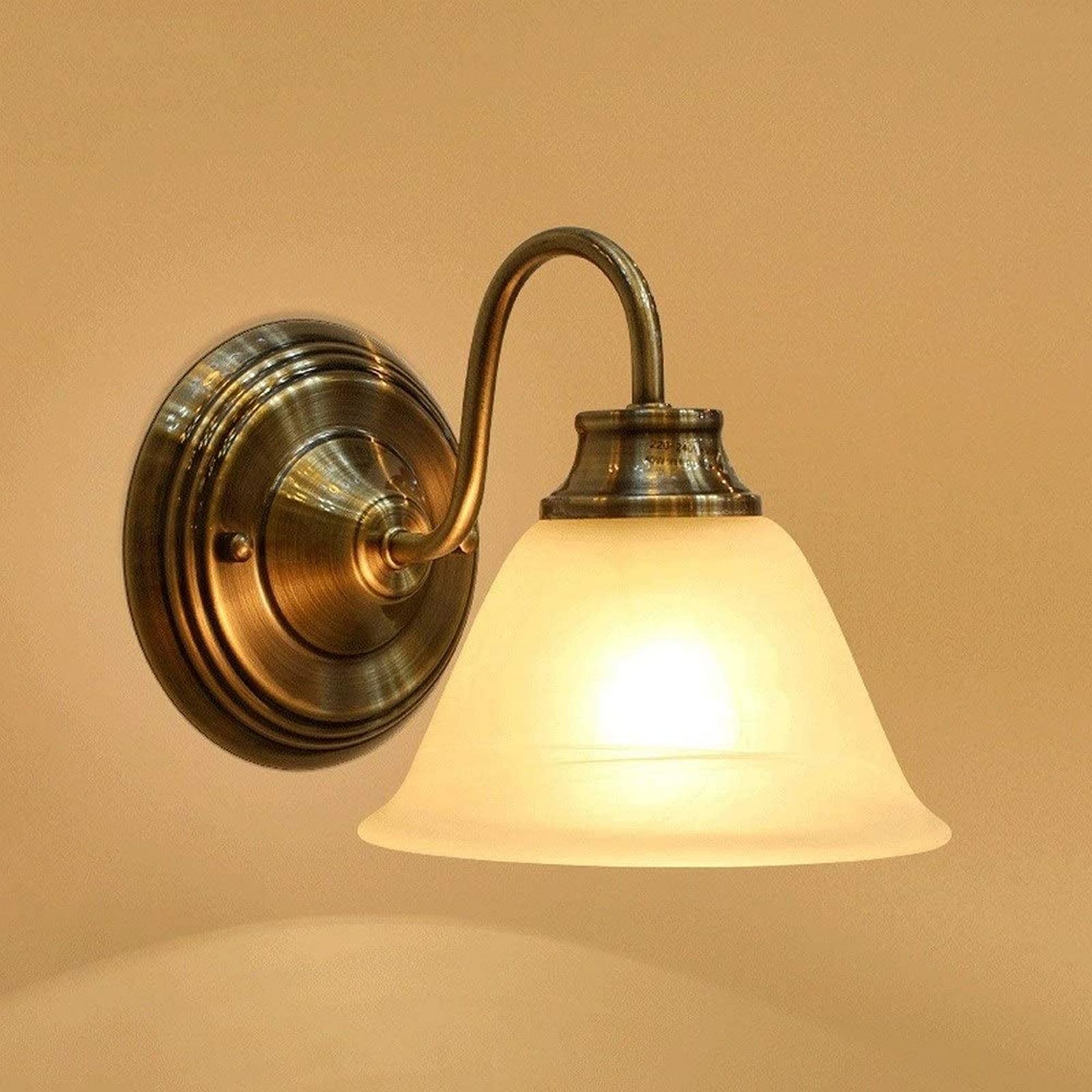 JYBNBBE Wall Light Lamp Lighting Fashion Living Room Bedroom Aisle European Wall Sconce LED Copper Bell Wall Lantern Home Decoration Wall Lamp,Chandeliers