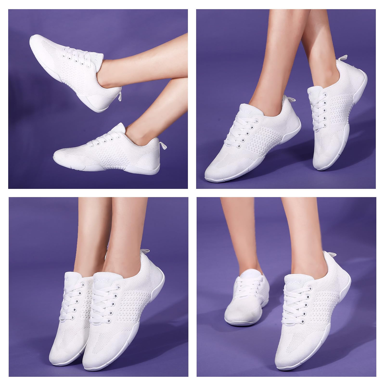 Chaussure de Cheerleading pour Femmes Gymnastique aérobique Légères Chaussures de Danse Mode Gymnastique Baskets