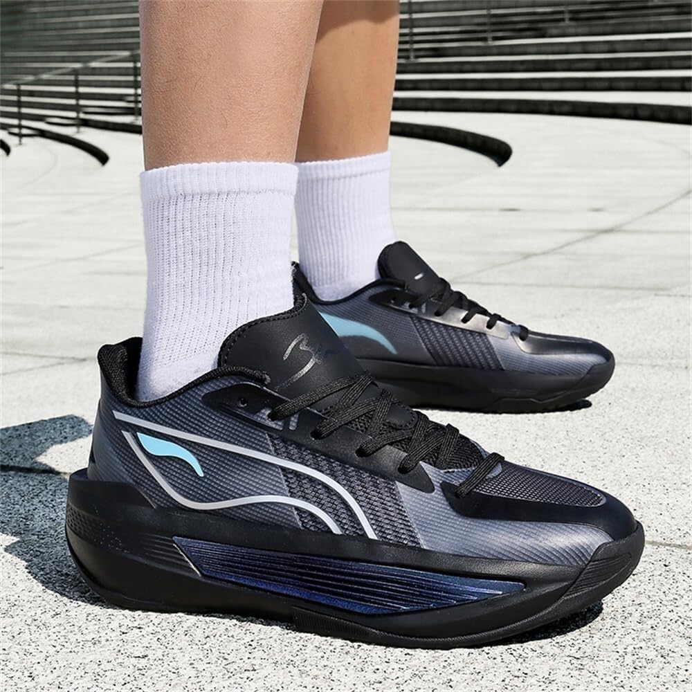 Genérico Zapatillas de Baloncesto for Hombre, con amortiguación, Resistentes al Desgaste, Antideslizantes, Agarre Rebote, Zapatillas Entrenamiento Deportivas Moda Zapatos para Caminar