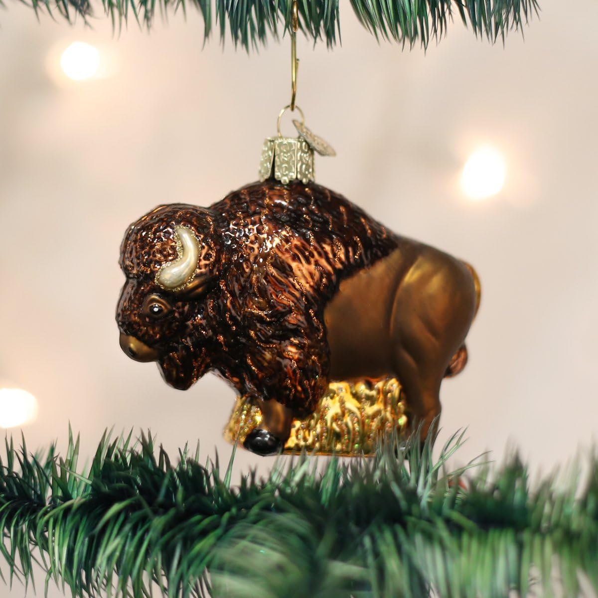 Old World Christmas Ornaments: Buffalo Glass Blown Ornaments for Christmas Tree (12131) - Image 2