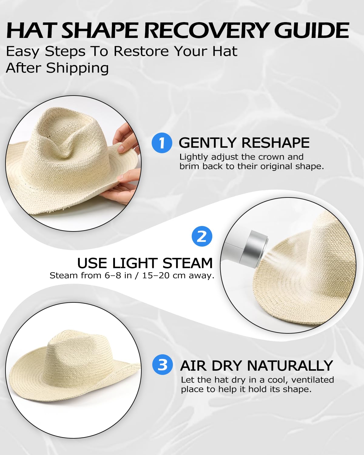 Zylioo Cowboy Strohhut XXL Hut Herren Damen Sommer Sonnenhut Großen Kopf UPF50+ UV Schutz Sonennschutz Stroh Sommerhut