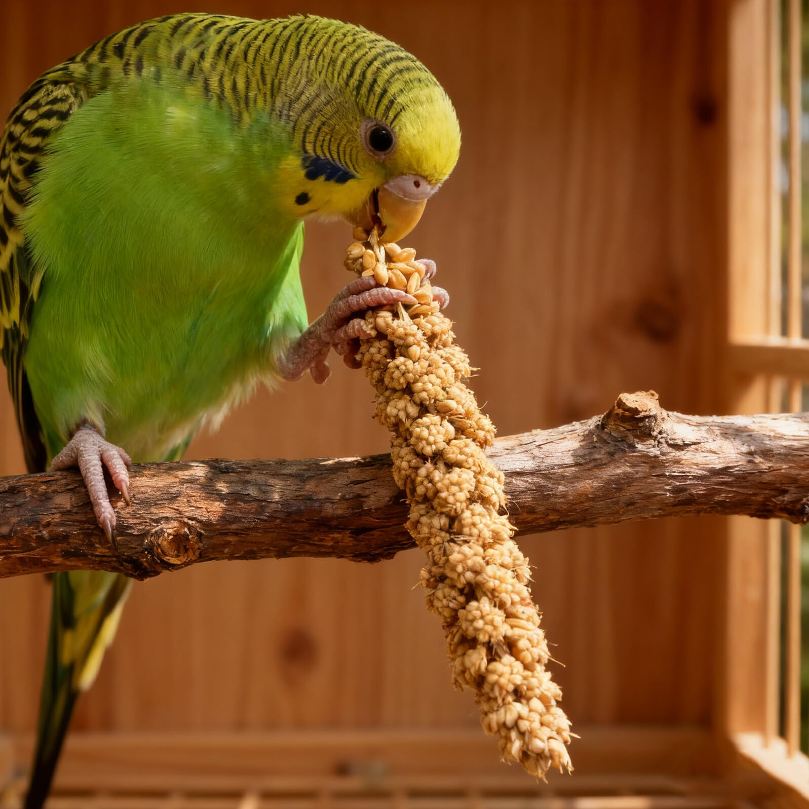 Snack di Miglio per Pappagalli e Canarini 500g Cibo Ricco di Nutrimento per Uccelli Domestici