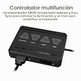 ASUS TUF Gaming TF120 ARGB Ventilador de Chasis 3 Pack 3Pin LEDs Personalizables, Rodamiento Dinámico Fluido Avanzado, Control PWM de 120mm, Almohadillas Anti-Vibración, Arreglo de LED de Doble Capa