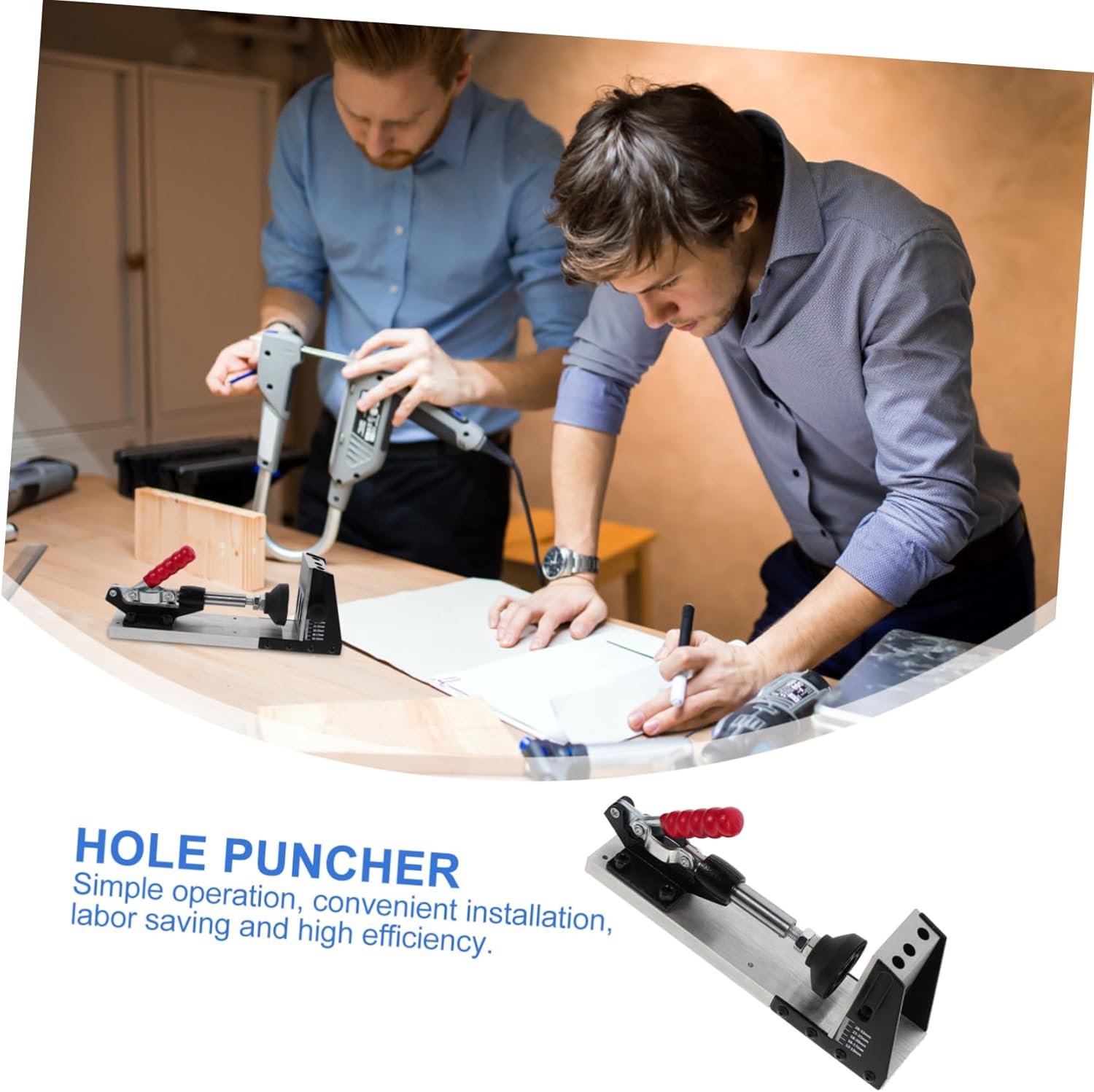 Mipcase Woodworking Inclined Hole Opener Set Adjustable Oblique Hole Locator for Accurate Drilling for DIY Woodworking Projects