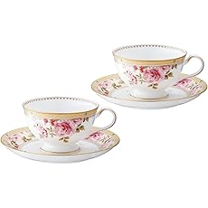 Noritake ノリタケ カップ & ソーサー ( ペアセット ) ( コーヒー ティー 兼用) 190cc ハートフォード  2客  ボーンチャイナ P97221/4861