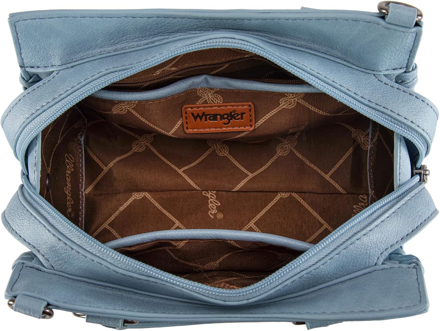 Montana West Wrangler Purses for Women Small Crossbody Purse Blue Satchel Tote Handbags Cute Top Handle Handbags WG183-8300JN