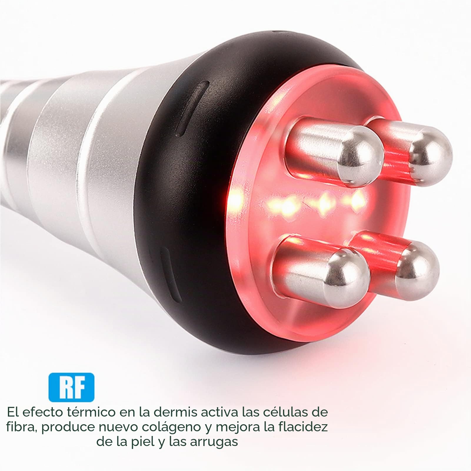 Máquina de Adelgazamiento Corporal, 40K Ultrasónico Masajeador Celulitis, Cavitacion Profesional Radiofrecuencia Masaje de Grasa con 3 Cabezales de Belleza