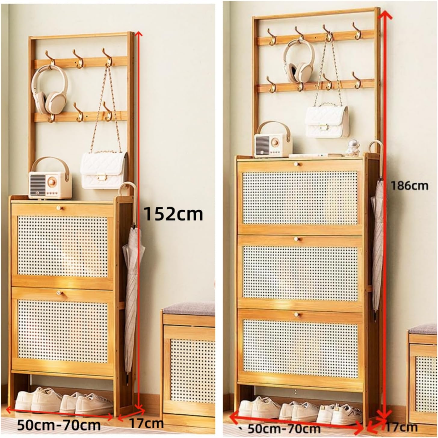 大好評！Quxxuol シューズラック 靴キャビネット フック付き 大容量 靴箱 組み立て簡単 通気性と防臭性 多層ドア 防塵ドアラック 垂 プロ仕様