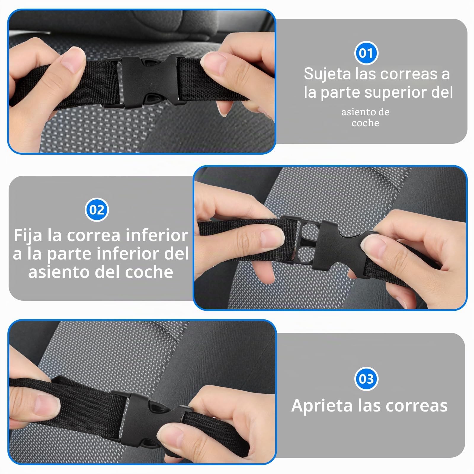 VFANDV 2 Piezas Protector Asiento Coche Respaldo, Protector de Respaldo Impermeable Protector de Asiento de Coche 600D Oxford Protector de Respaldo Protección Fundas para Niños y Bebe