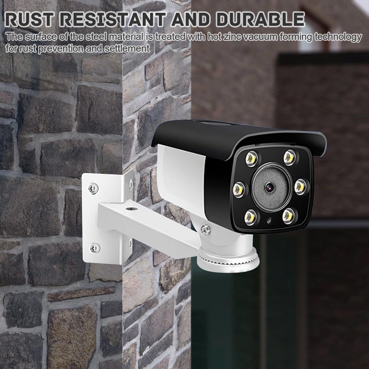 Support Polyvalent d'angle pour Caméra Extérieure, Idéal pour Une Surveillance Efficace en Extérieur