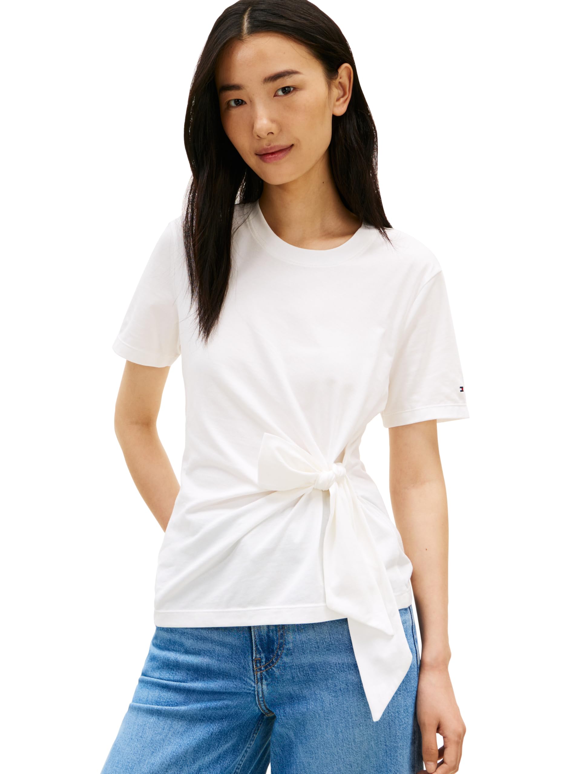 

                                                    Tommy Hilfiger Women's Regular Scoop Neck T-Shirt 