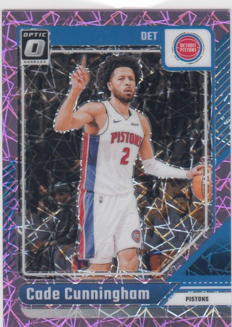 Basketball Trading Card 2024-25 Donruss Optic Base Pink Velocity #26 Cade Cunningham EX/NM 63/79 Pistons