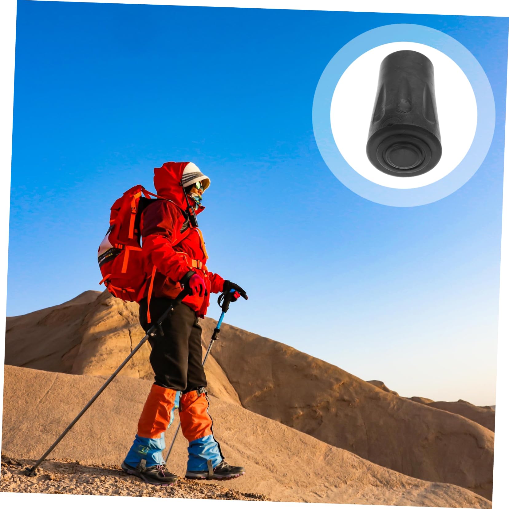 50stücke Trekkingstock Gummispitzen rutschfeste Ersatzspitzen Für Wanderstöcke Schutzhüllen Für Trekkingstöcke Einsetzbar Für Outdoor Und Indoor-nutzung